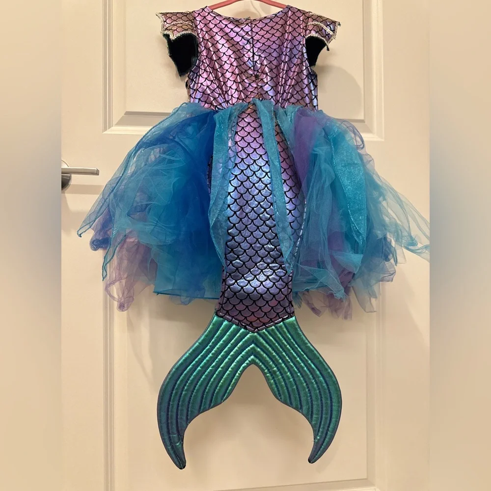 Gillians Closet Mermaid Tail Costume Dress Size‎ 5-6 Halloween Tutu Sparkle